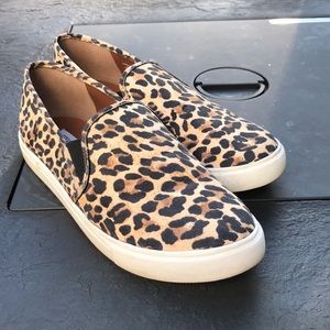 Steve Madden Slip On Sneakers Cheetah Print